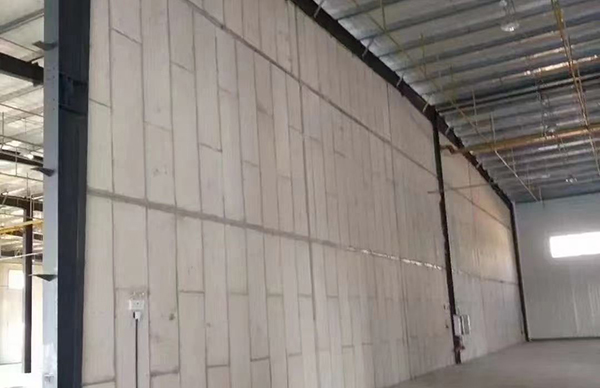 800平alc隔墙板安装完工
